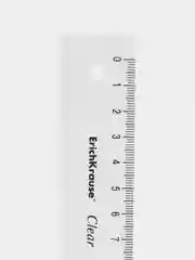 Линейка пластиковая, 20 см, ErichKrause "Clear", прозрачная