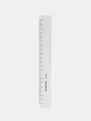 Линейка пластиковая, 20 см, ErichKrause "Clear", прозрачная