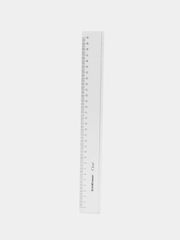 Линейка пластиковая ErichKrause Clear, 30 см, прозрачная, в блистере