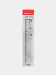 Линейка пластиковая ErichKrause Clear, 30 см, прозрачная, в блистере