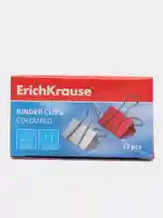 Зажимы для бумаг ErichKrause, 15 мм, разноцветные, 12 шт
