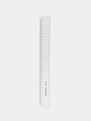 Линейка пластиковая, 30 см, ErichKrause "Clear", прозрачная