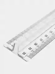 Линейка с держателем пластиковая ErichKrause Clear, 30 см, прозрачный