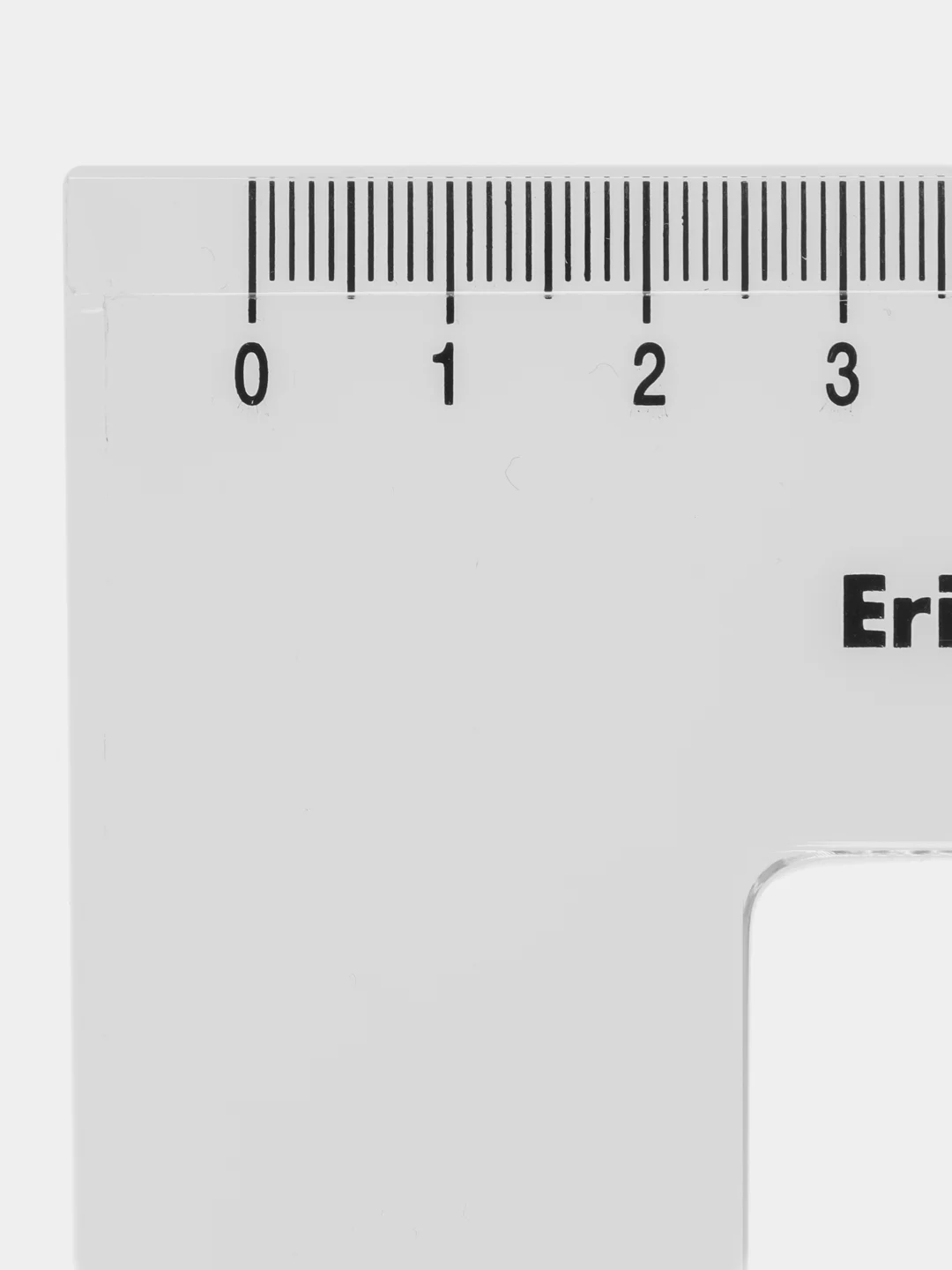 Треугольник линейка пластиковая Erich Krause Clear, 22 см, 60 градусов, прозрачная