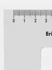 Треугольник линейка пластиковая Erich Krause Clear, 22 см, 60 градусов, прозрачная