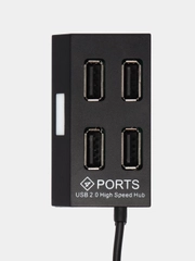 USB HUB 2.0 на 4 порта, концентратор, разветвитель,  юсб хаб