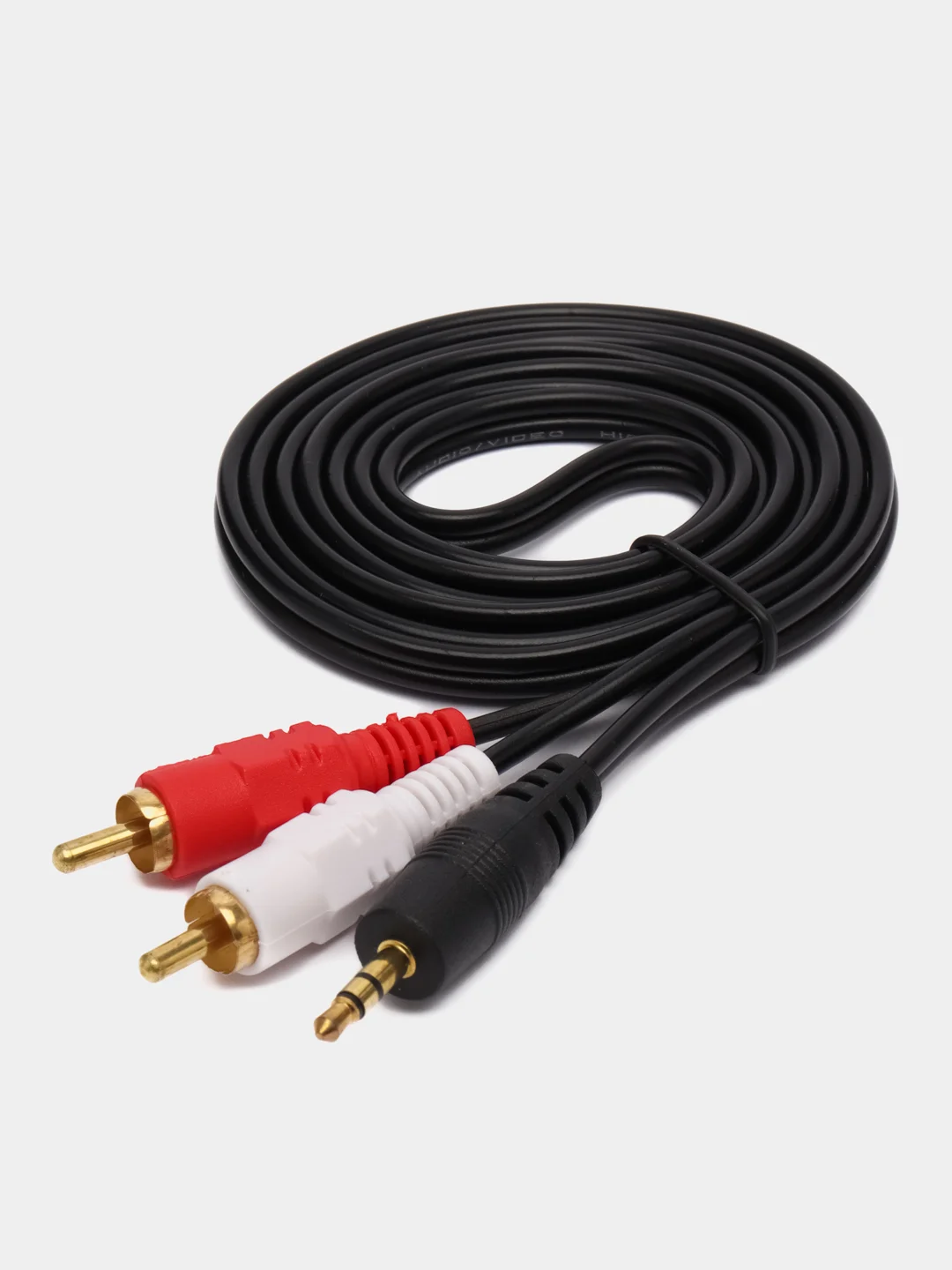 Акустический кабель для колонок,Jack 3.5 2Rca,Аукс шнур для колонки,Aux с тюльпанами