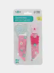 Пудровый держатель для пустышки, соски, прорезывателя с зажимом Mum&Baby