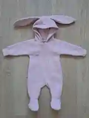 Комбинезон детский утепленный с начесом, с ушками
