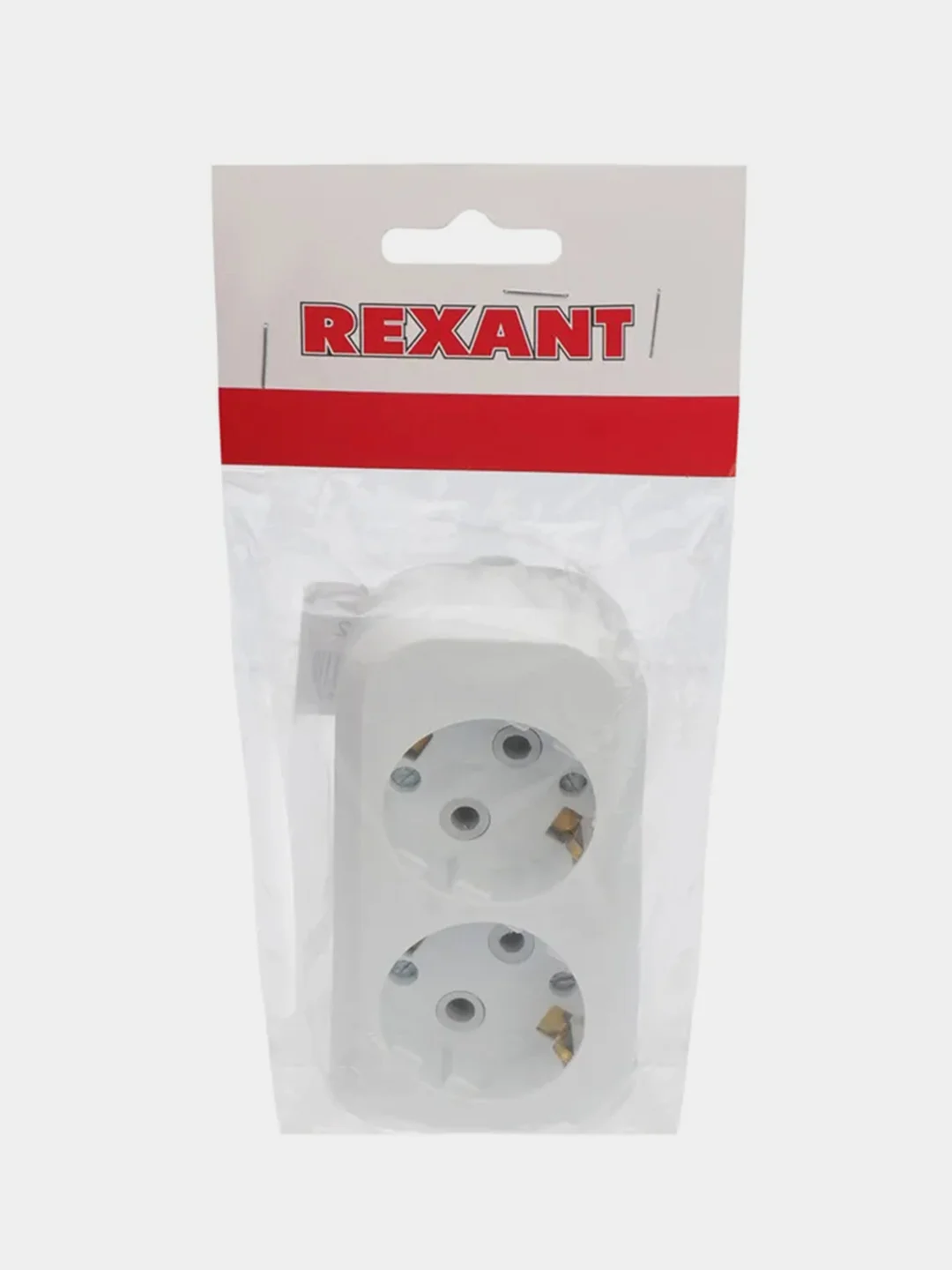 Колодка Rexant, 2 гнезда, с заземлением