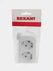 Колодка Rexant, 2 гнезда, с заземлением