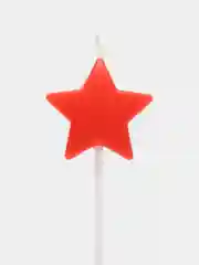 Черный свечи для торта  звездочки 4 шт