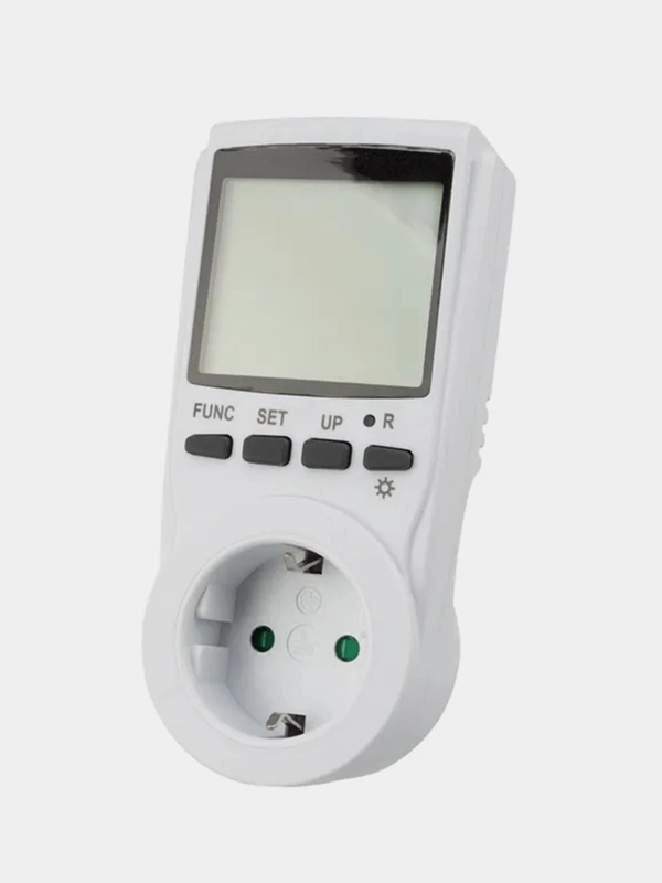 Ваттметр REXANT RX-11, с подсветкой, вертикальный, 2х тарифный, 16А