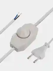 Сетевой шнур с диммером REXANT, 2х0,75 мм, 2 м, белый