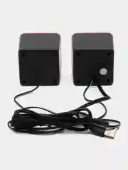 Белый компьютерные колонки Perfeo "WAVE" 2.0, мощность 2х3Вт (RMS), USB
