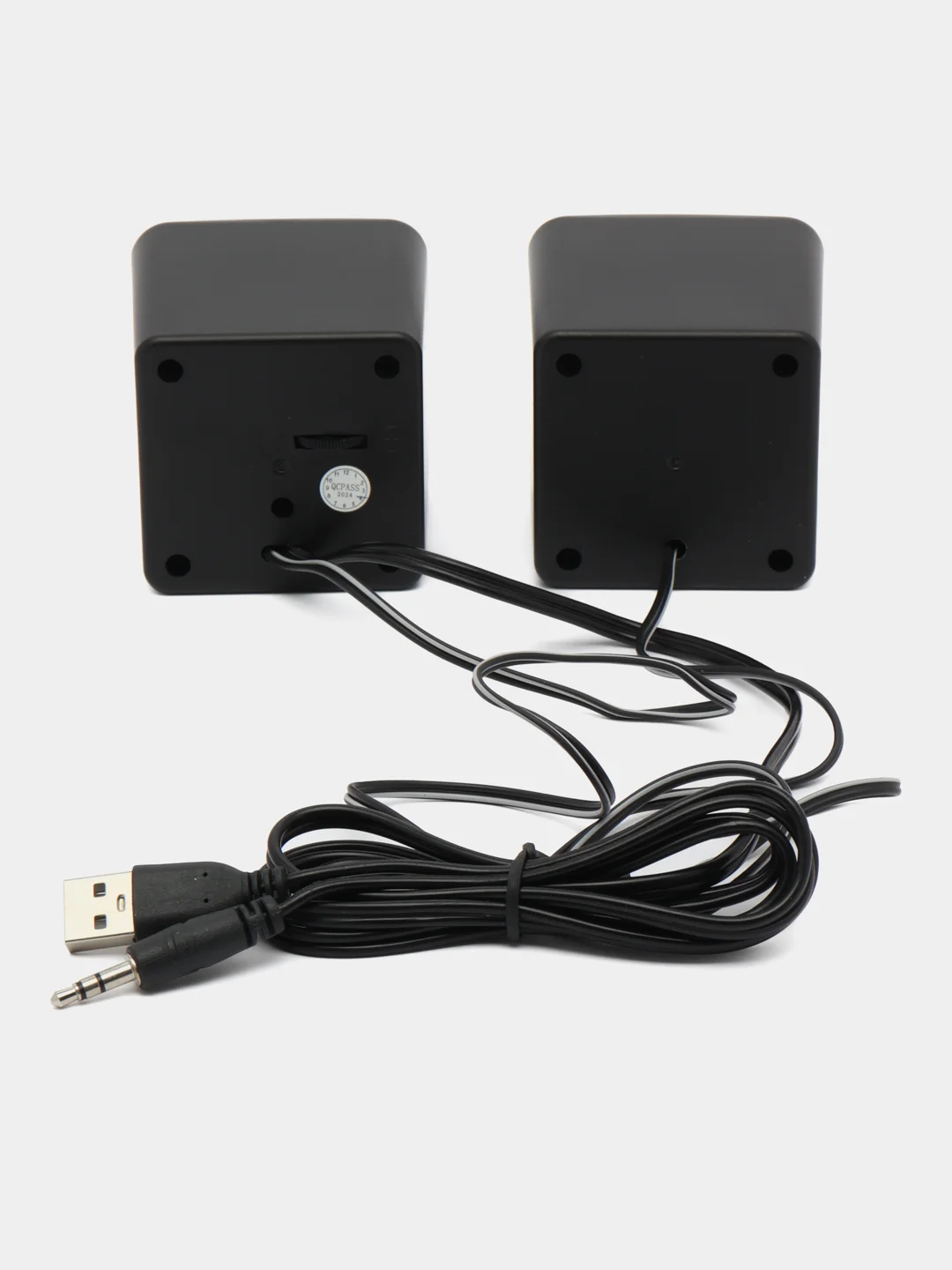 Черный компьютерные колонки Perfeo "WAVE" 2.0, мощность 2х3Вт (RMS), USB