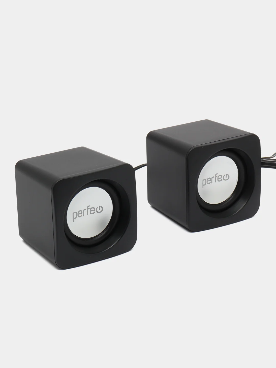Черный компьютерные колонки Perfeo "WAVE" 2.0, мощность 2х3Вт (RMS), USB