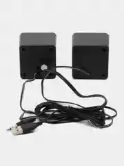 Белый компьютерные колонки Perfeo "WAVE" 2.0, мощность 2х3Вт (RMS), USB