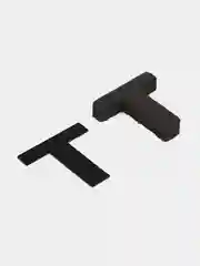 Тёмно-серый настенные 3D часы самоклеющиеся