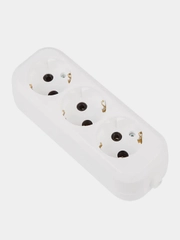 Колодка PROconnect Эконом, 3 гнезда, с/з, 2200 Вт, 10 А