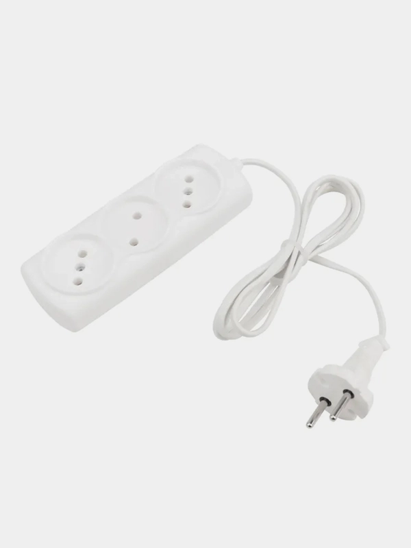 Удлинитель PROconnect STANDARD, 3 гнезда, 1.5 м, 2х0.75 мм, б/з, белый
