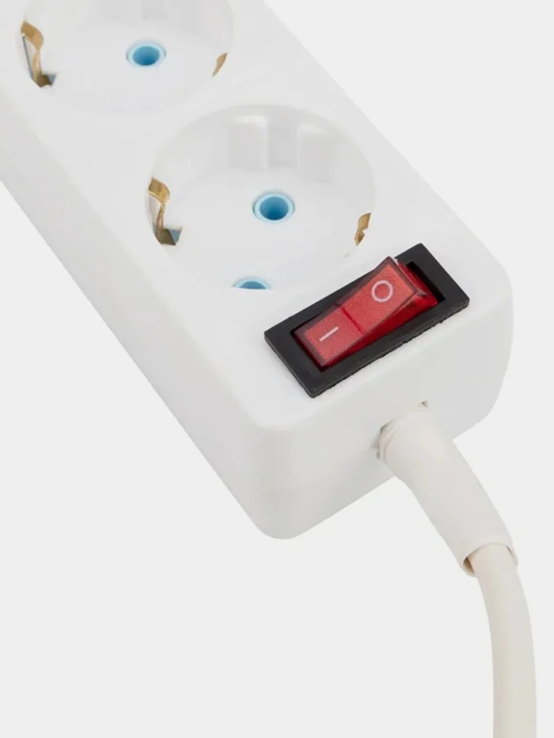 Удлинитель PROconnect, 3 гнезда, 3 м, 3х0.75 мм, с/з, с кнопкой, белый