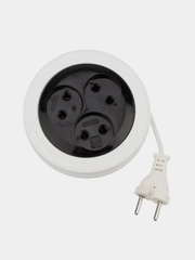 Удлинитель PROconnect STANDARD, рулетка 3 м, 3 гнезда, 2х0.75 мм, б/з, белый
