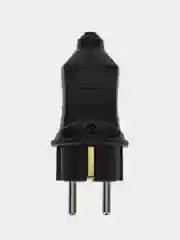Вилка прямая PROconnect, влагозащищенная, 2P+PE, 230V, 16 А, IP44, каучук