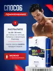 Пролонгатор Love Shop "Синяя Пуля", спрей для продления полового акта, 6 мл