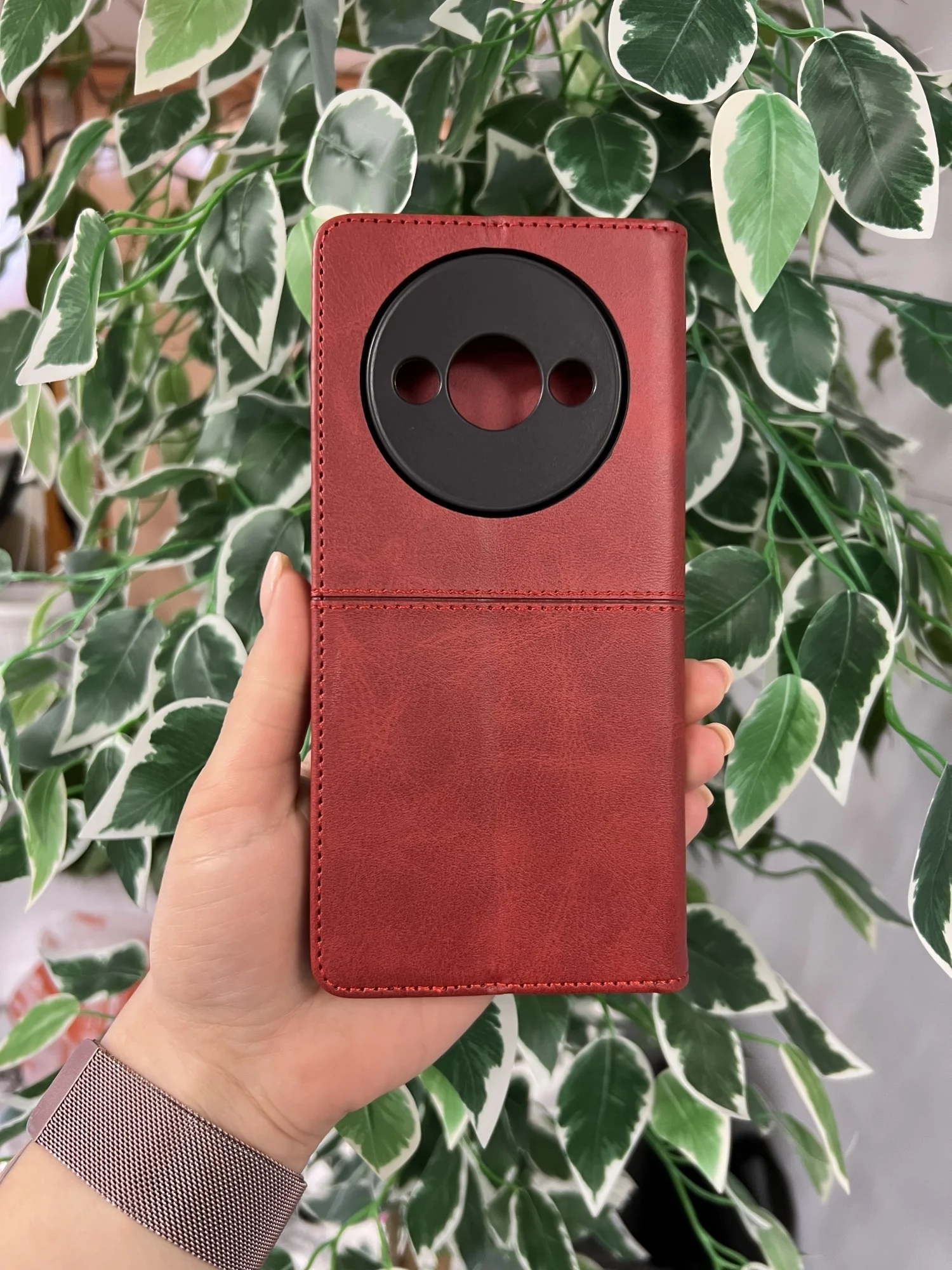 Красный чехол книжка elitcase для Xiaomi Redmi A3 и A3X, Редми А3 и А3Х