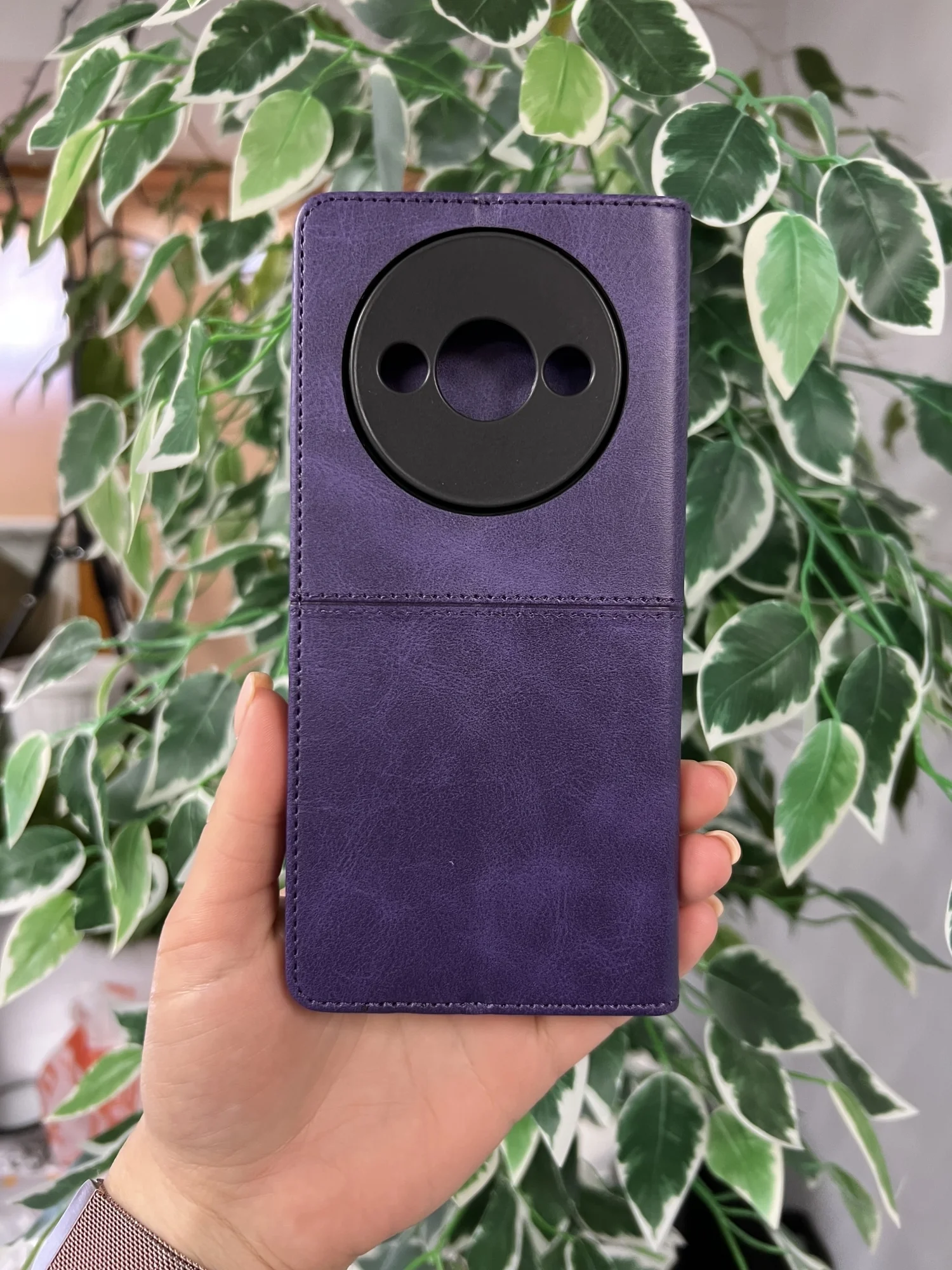 Фиолетовый чехол книжка elitcase для Xiaomi Redmi A3 и A3X, Редми А3 и А3Х