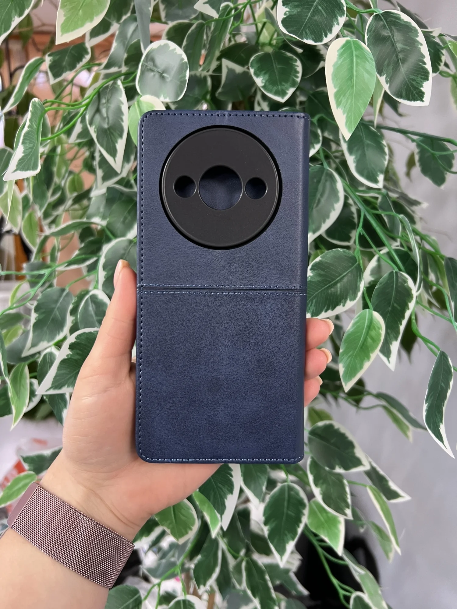 Синий чехол книжка elitcase для Xiaomi Redmi A3 и A3X, Редми А3 и А3Х