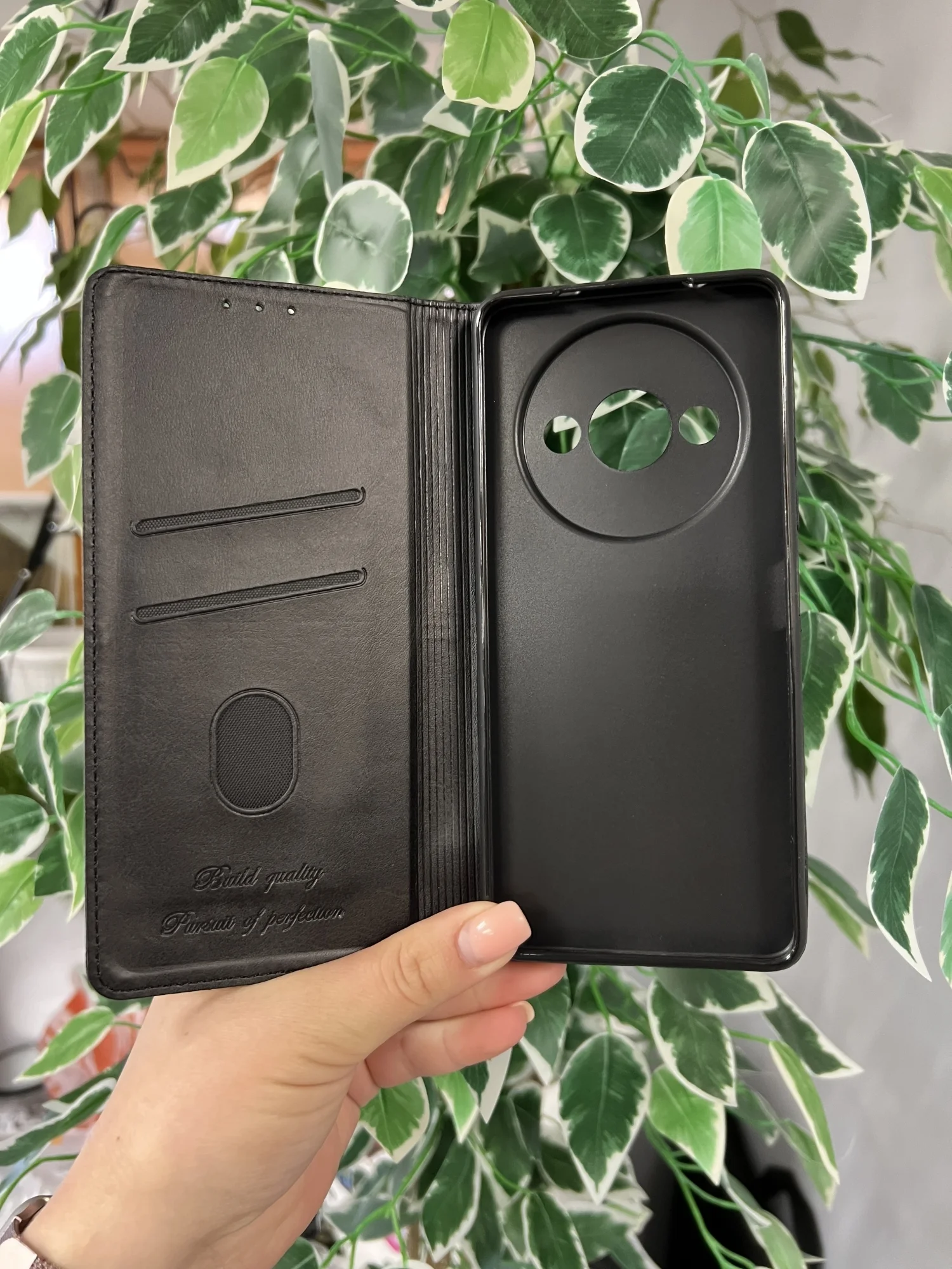 Черный чехол книжка elitcase для Xiaomi Redmi A3 и A3X, Редми А3 и А3Х