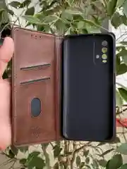 Тёмно-коричневый чехол книжка elitcase для Xiaomi Redmi 9T / Редми 9Т