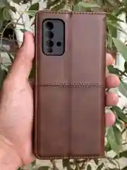 Тёмно-коричневый чехол книжка elitcase для Xiaomi Redmi 9T / Редми 9Т