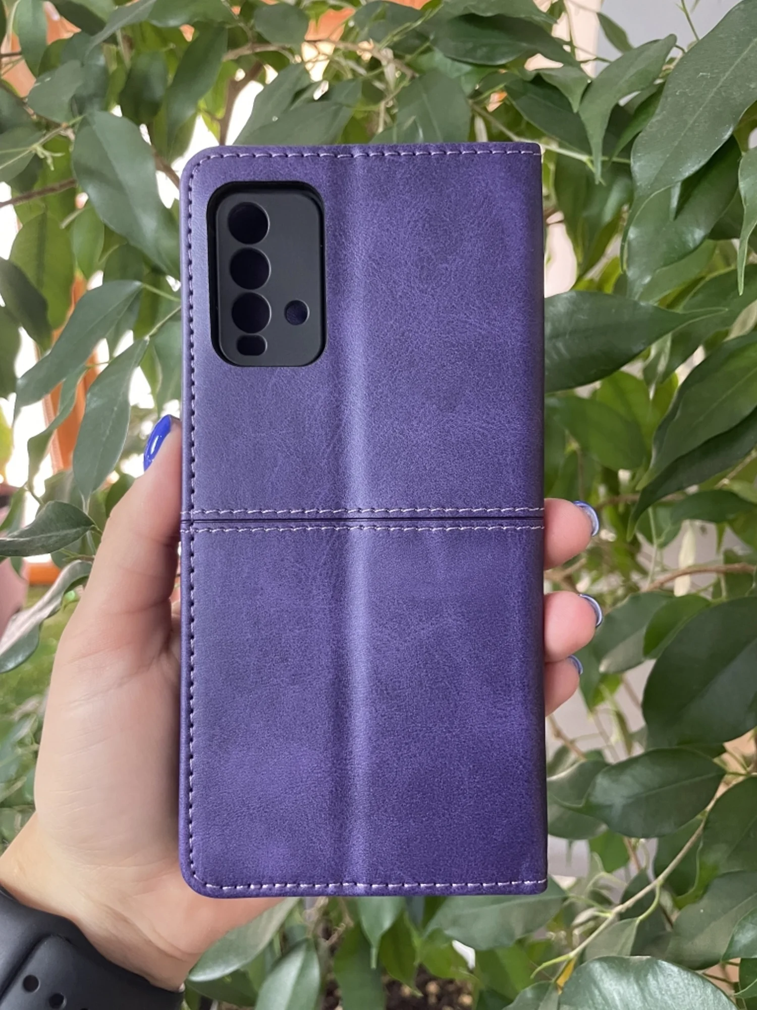 Фиолетовый чехол книжка elitcase для Xiaomi Redmi 9T / Редми 9Т