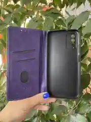 Фиолетовый чехол книжка elitcase для Xiaomi Redmi 9T / Редми 9Т