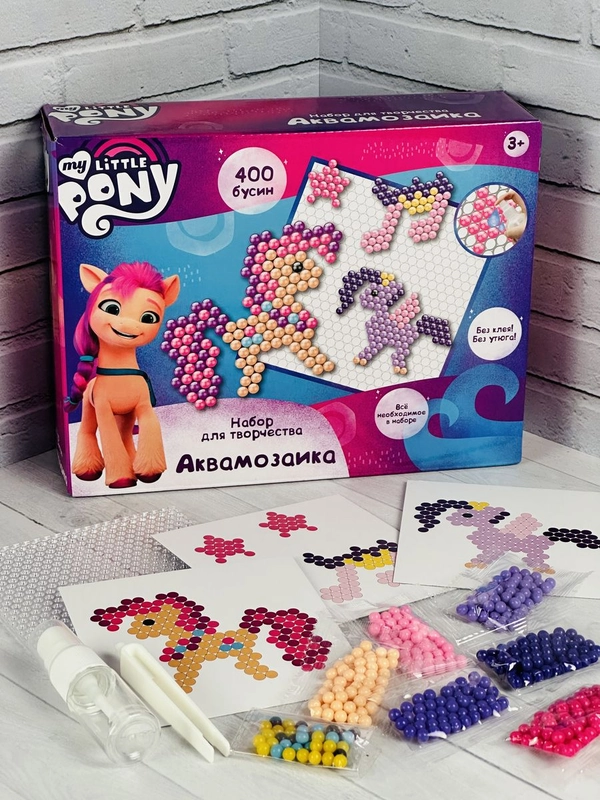 Настольная игра аквамозаика игрушка Единорожка Единорог пони