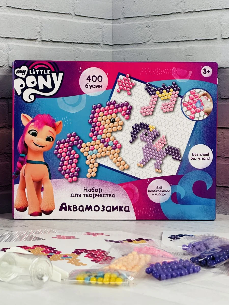 Настольная игра аквамозаика игрушка Единорожка Единорог пони