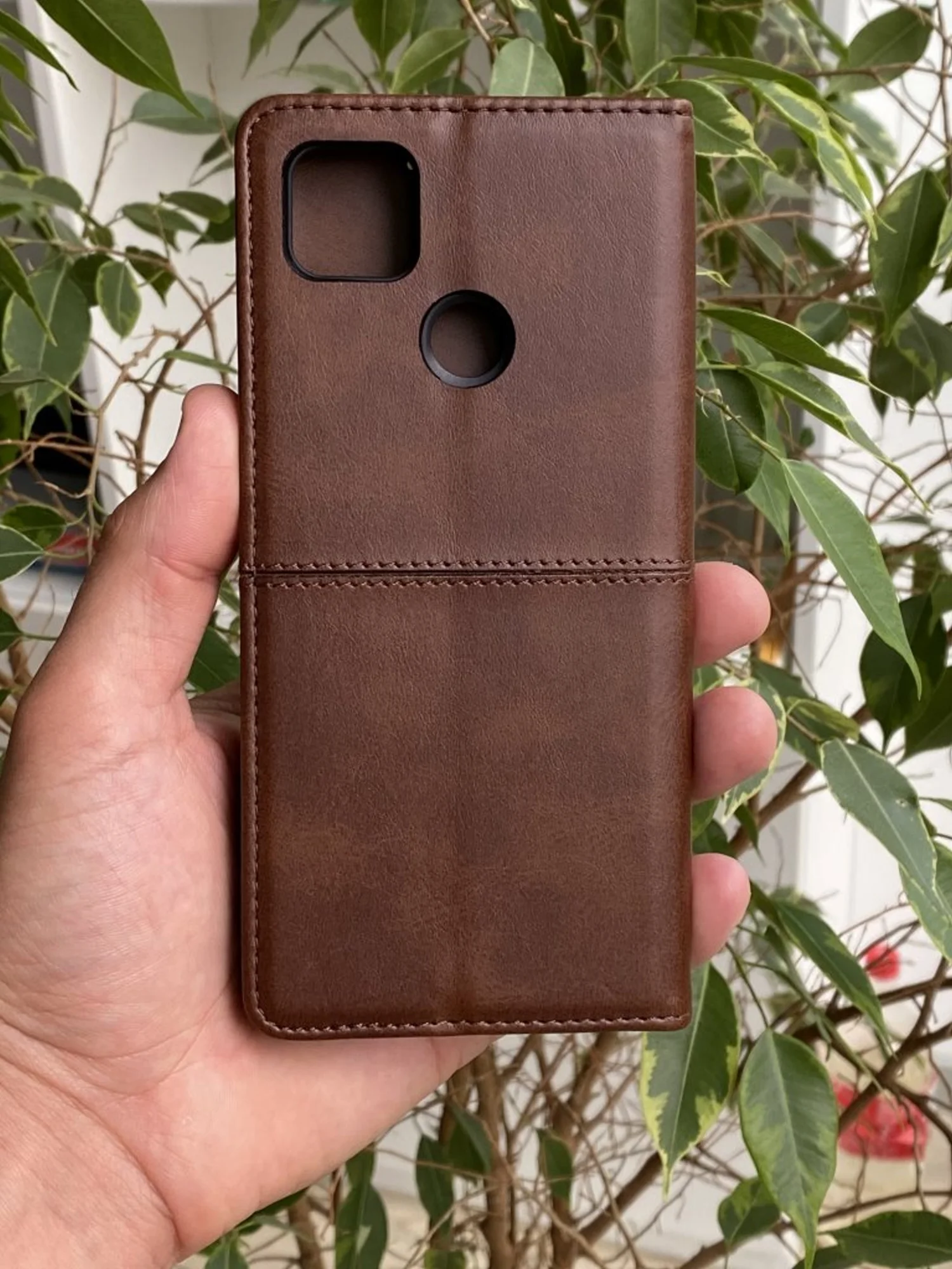 Тёмно-коричневый чехол книжка elitcase для Xiaomi Redmi 9C и Redmi 10A / Редми 9С и Редми 10А