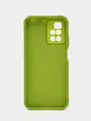 Зеленый чехол для Xiaomi Redmi 10 2022 4G (Сяоми Редми 10 4G), противоударный, с бортиками