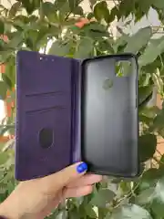 Фиолетовый чехол книжка elitcase для Xiaomi Redmi 9C и Redmi 10A / Редми 9С и Редми 10А