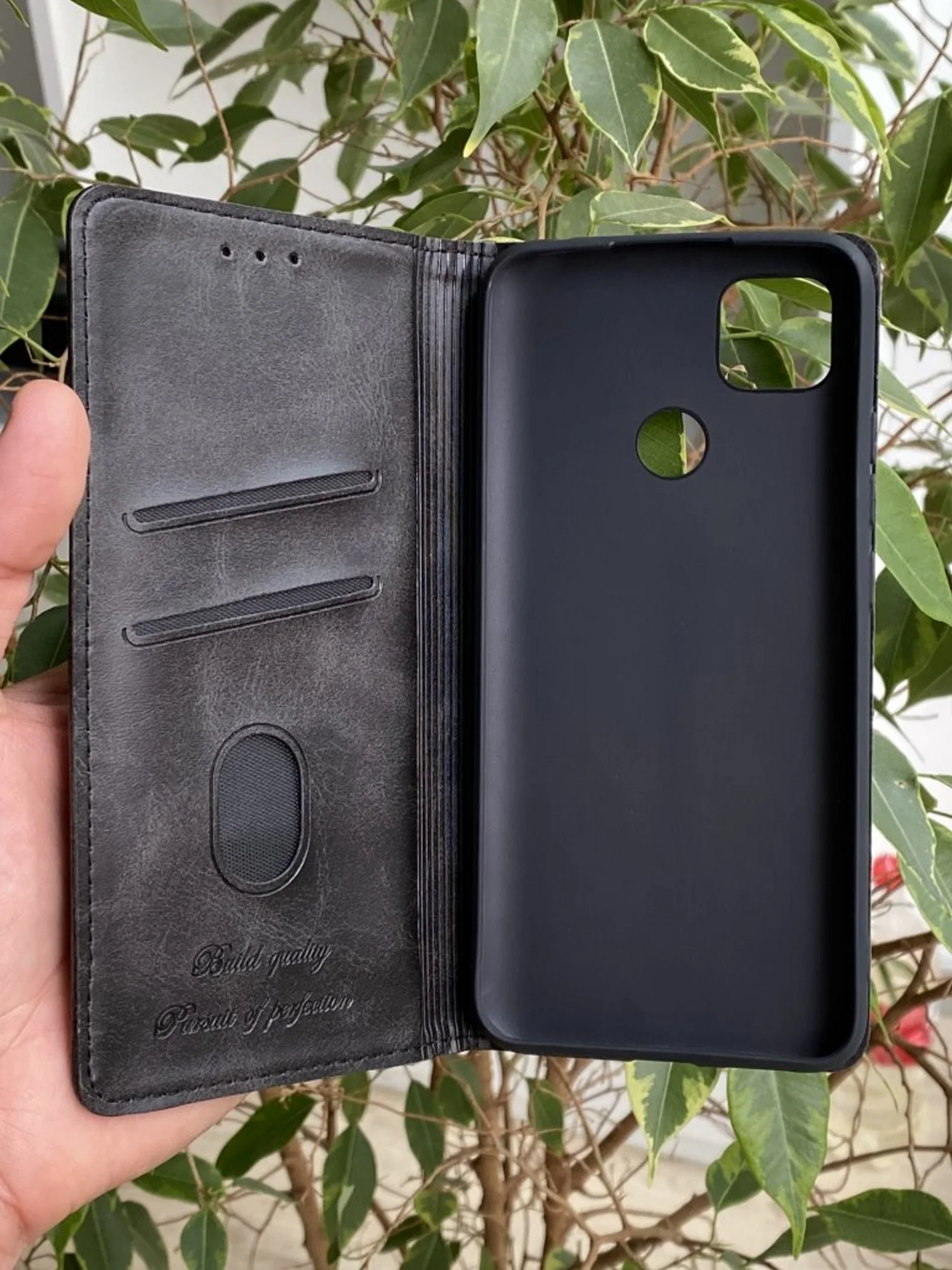 Черный чехол книжка elitcase для Xiaomi Redmi 9C и Redmi 10A / Редми 9С и Редми 10А