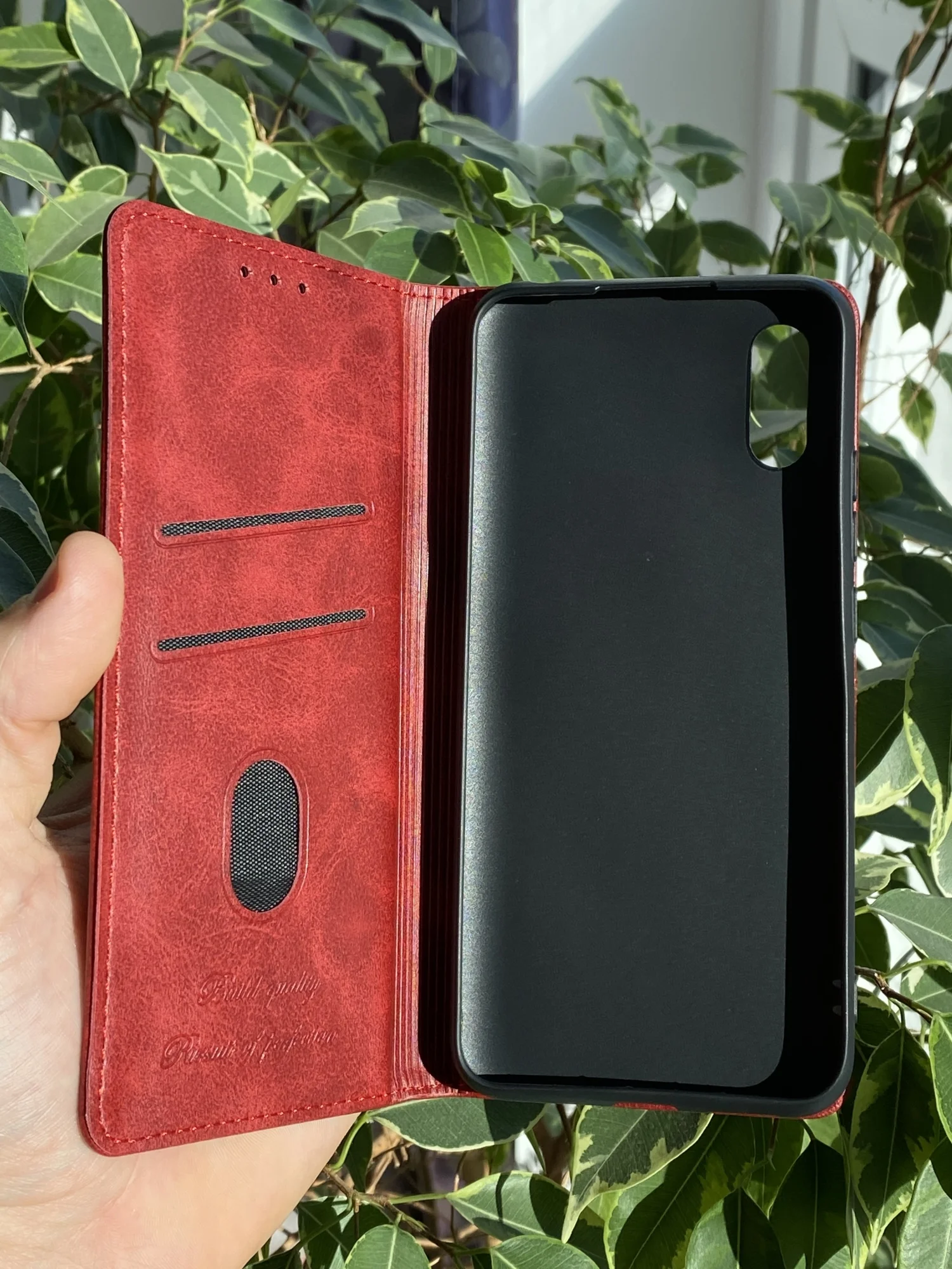 Красный чехол книжка elitcase для Xiaomi Redmi 9A / Редми 9А