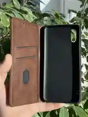 Тёмно-коричневый чехол книжка elitcase для Xiaomi Redmi 9A / Редми 9А