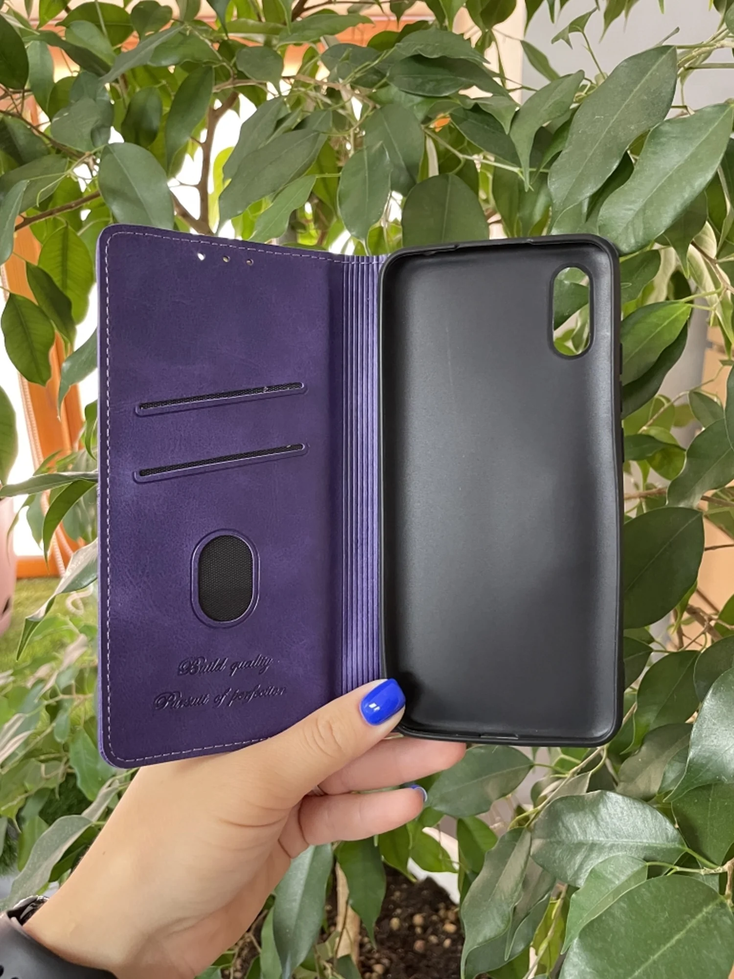 Фиолетовый чехол книжка elitcase для Xiaomi Redmi 9A / Редми 9А