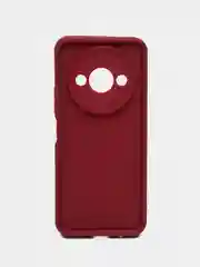 Бордовый чехол для Xiaomi Redmi A3 / Poco C61, Сяоми Редми А3 / Поко С61, противоударный