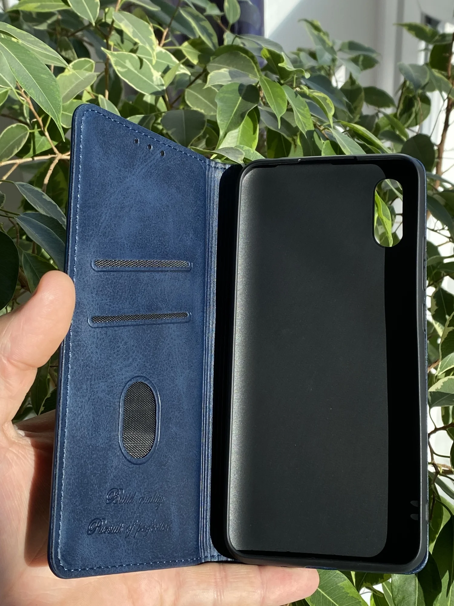 Синий чехол книжка elitcase для Xiaomi Redmi 9A / Редми 9А