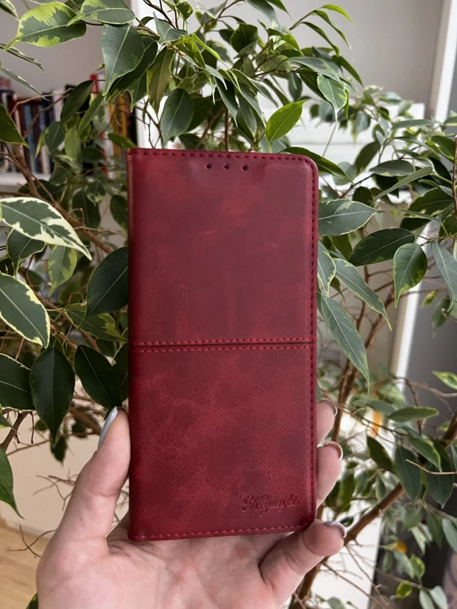 Красный чехол книжка elitcase для Xiaomi Redmi 9 / Редми 9