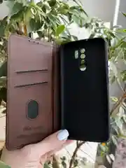 Тёмно-коричневый чехол книжка elitcase для Xiaomi Redmi 9 / Редми 9